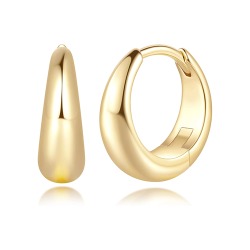 Gold Hoop Earrings for Women 14K Gold Earrings for Women