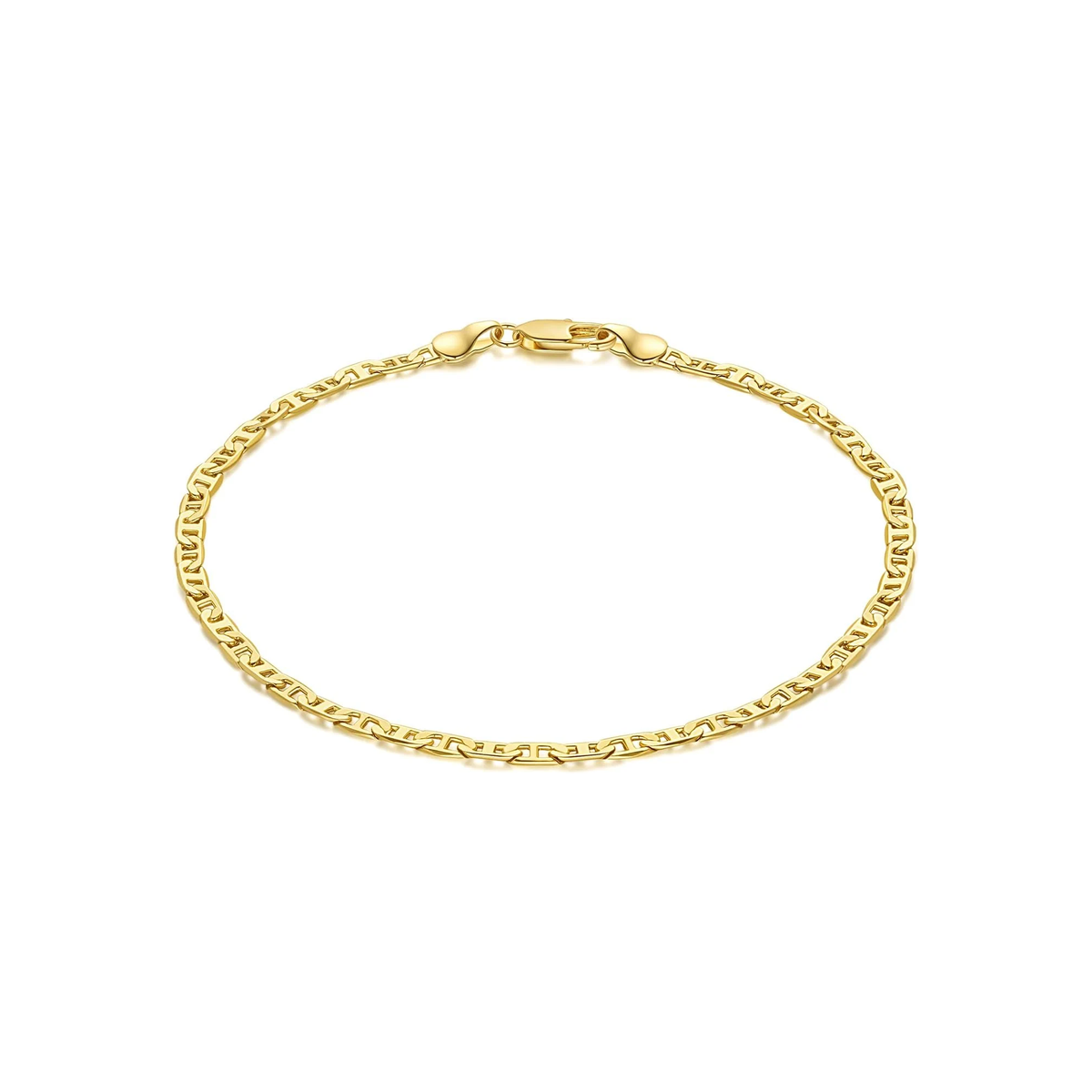 Ankle Bracelets 14K Gold Ankle Bracelets for Women 3.6Mm 9-11”