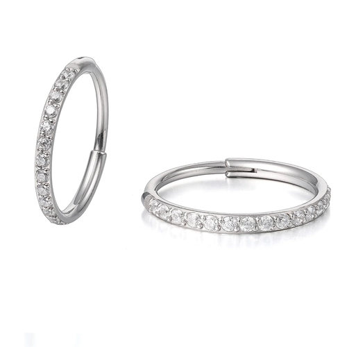 G23 Titanium Slim Huggie Hoop Earrings, Hypoallergenic